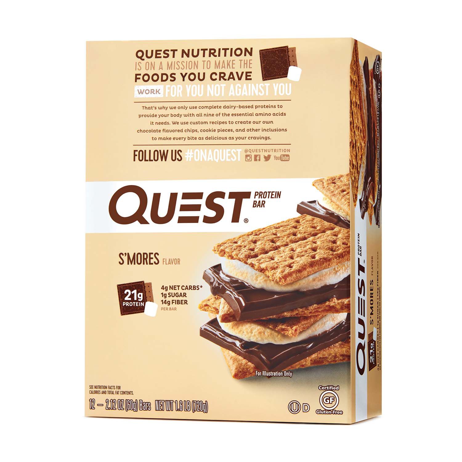 Quest Protein Bar Smores Box 12 Pack